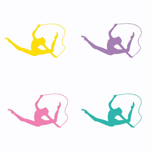 Bügel Motiv Gymnastin Seilsprung