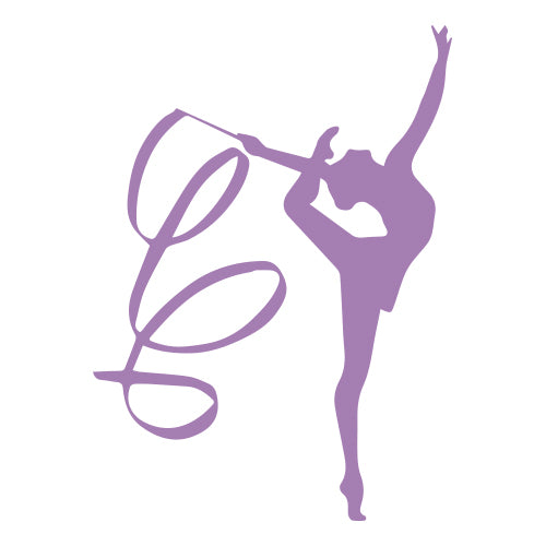 Bügel Motiv Gymnastin mit Band