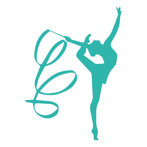 Bügel Motiv Gymnastin mit Band