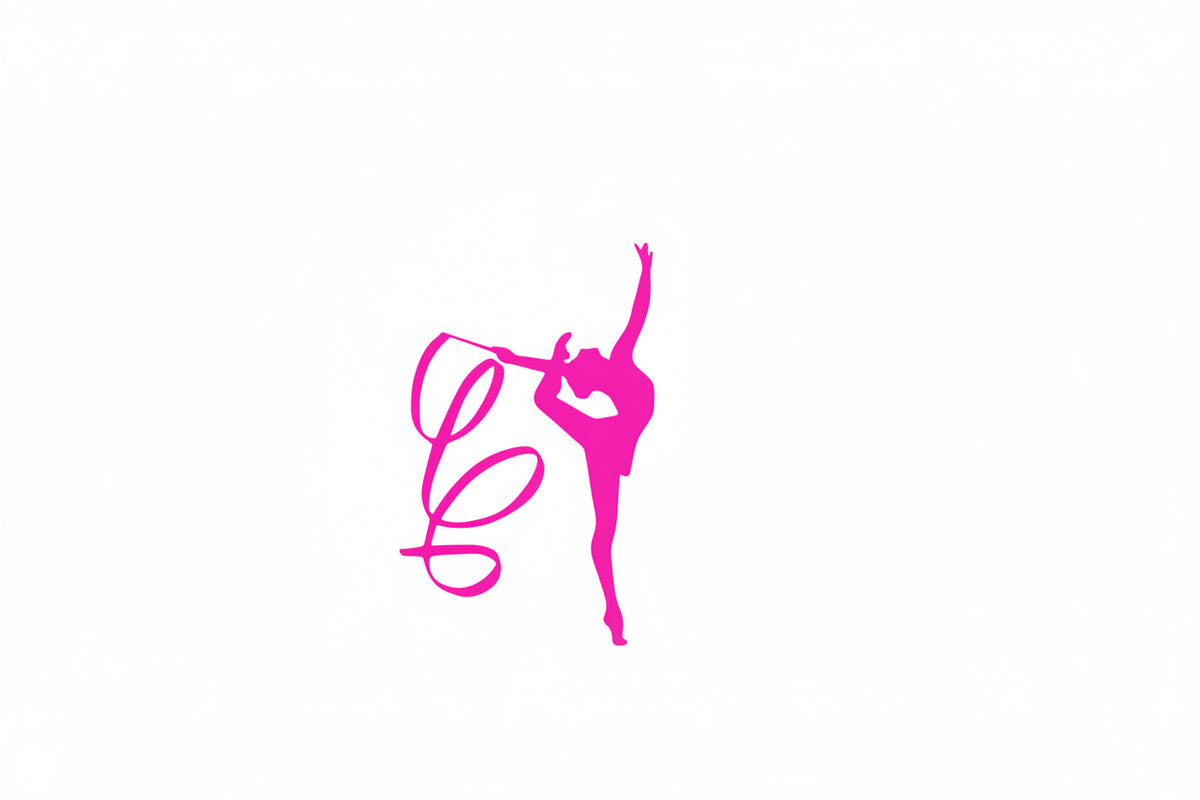Bügel Motiv Gymnastin mit Band