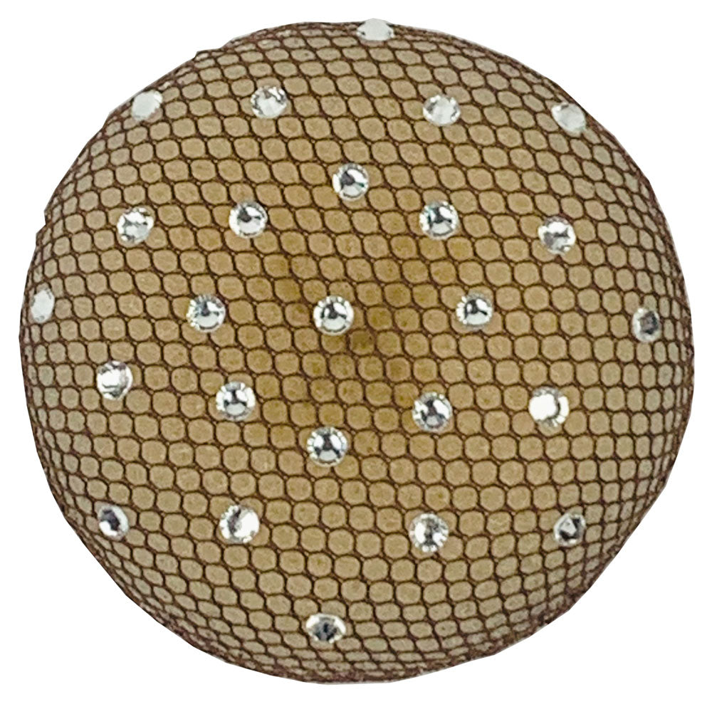 Haarnetz mit Strasssteinen in Crystal