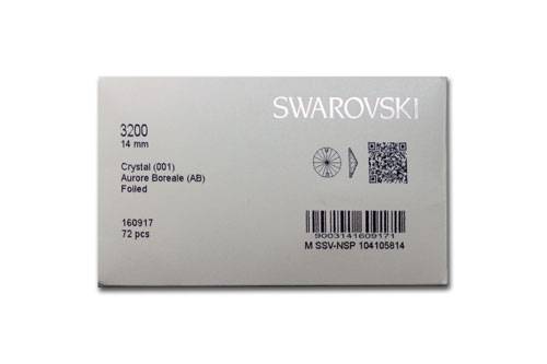 SWAROVSKI3200 Rivoli SEW-ON - 14mm - Crystal AB