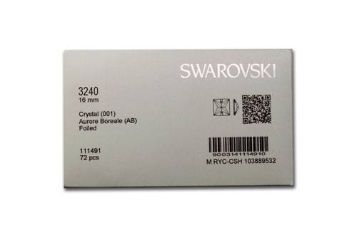 SWAROVSKI 3240 SEW-ON - 16 mm - Crystal AB