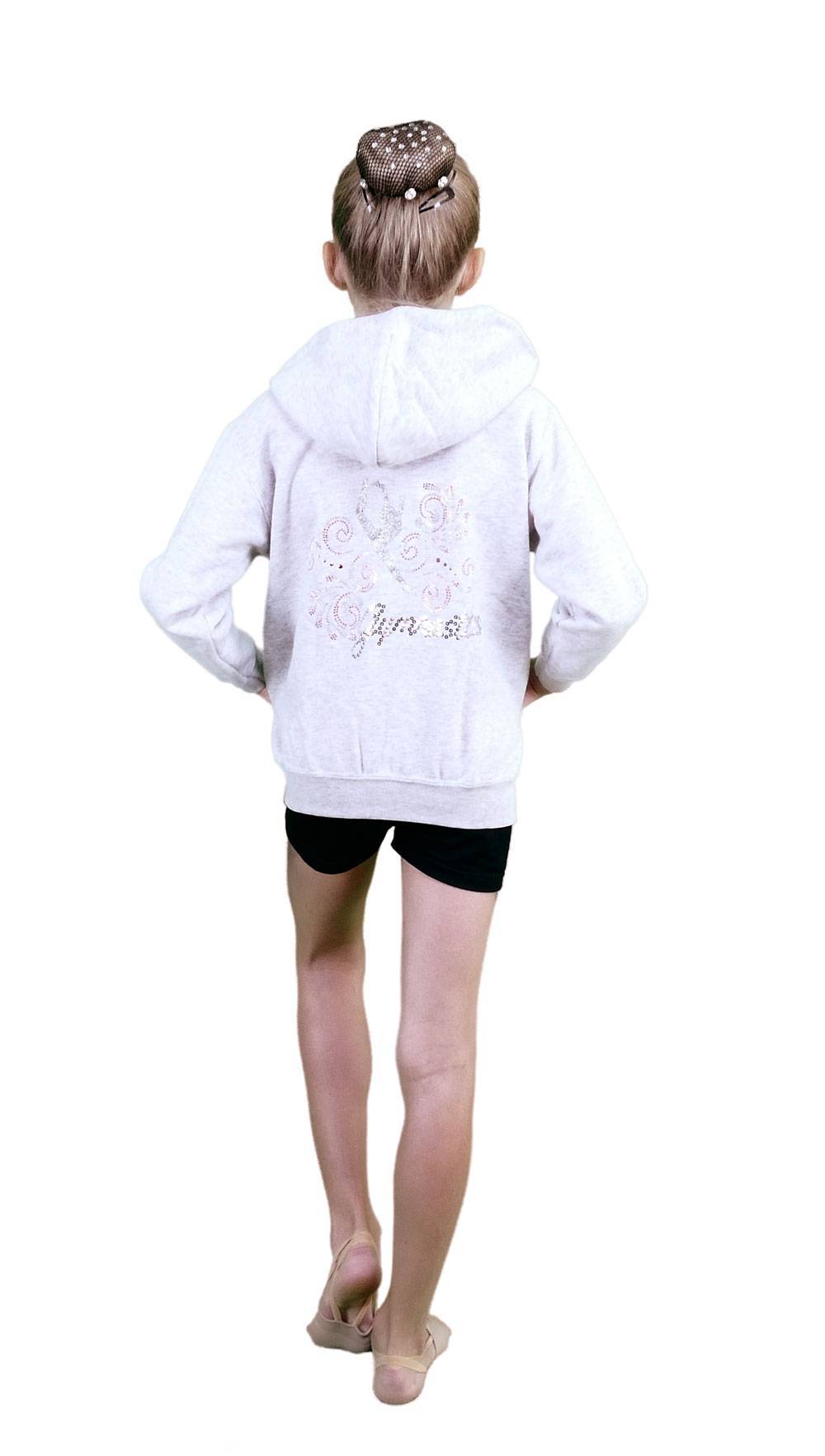 Sweat Jacke mit Kapuze und Reißverschluss