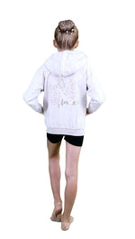 Sweat Jacke mit Kapuze und Reißverschluss