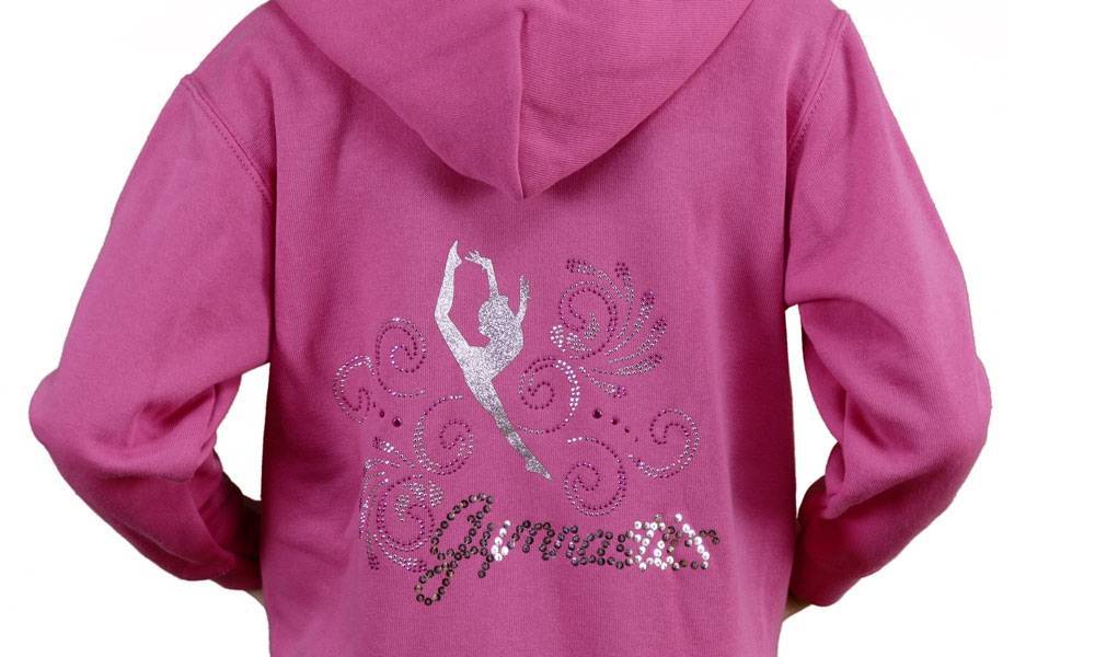 Sweat Jacke mit Kapuze und Reißverschluss