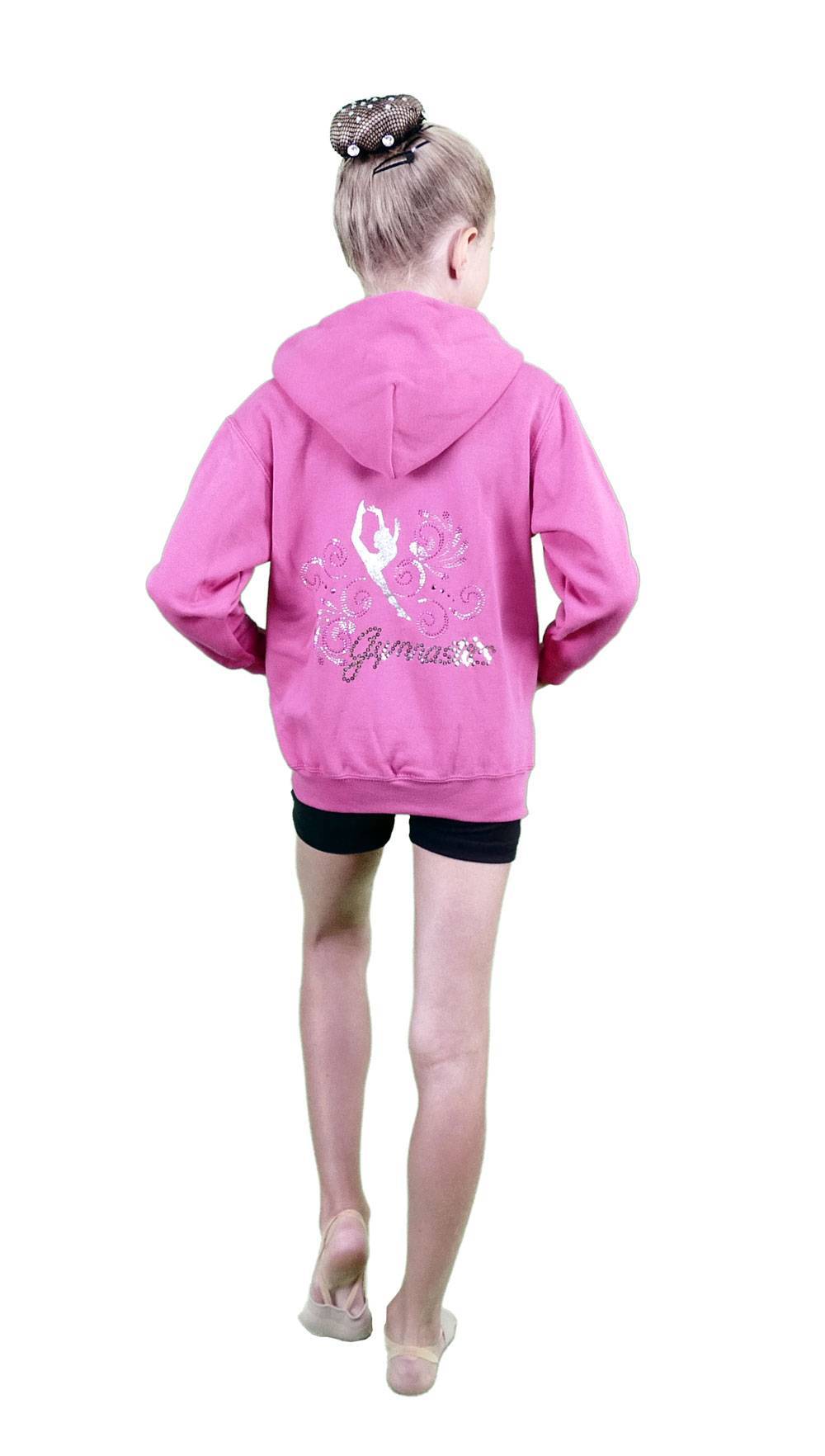 Sweat Jacke mit Kapuze und Reißverschluss