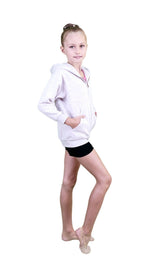 Sweat Jacke mit Kapuze und Reißverschluss