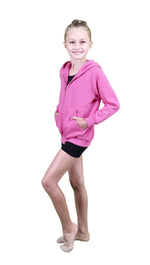 Sweat Jacke mit Kapuze und Reißverschluss
