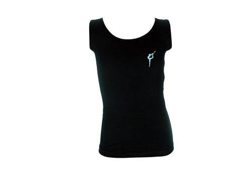 Top mit hellblauem Motiv