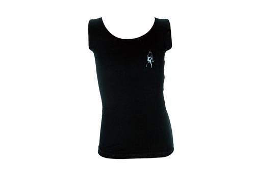 Top mit hellblauem Motiv
