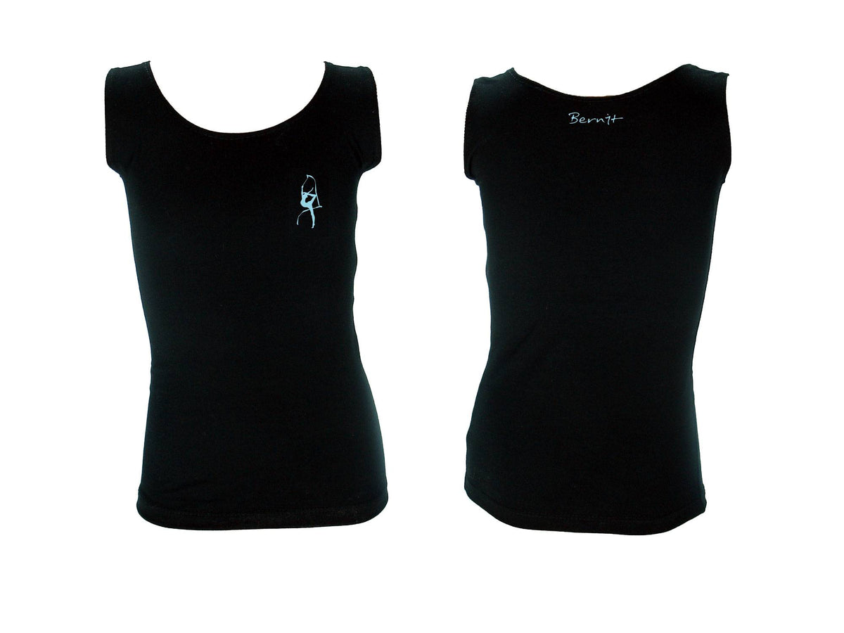 Top mit hellblauem Motiv