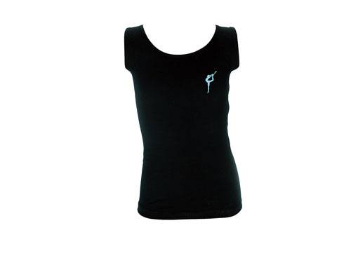 Top mit hellblauem Motiv