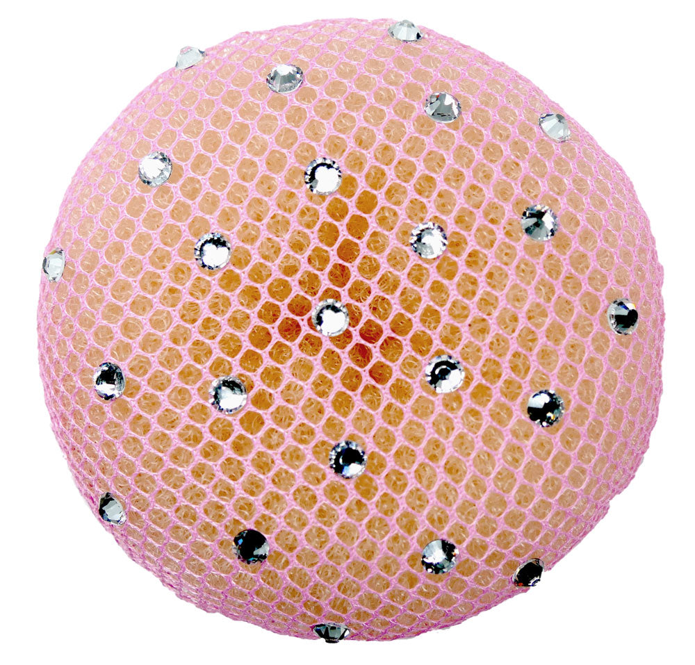 Haarnetz mit Strasssteinen in Crystal