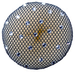 Haarnetz mit Strasssteinen in Crystal