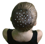 Haarnetz mit Strasssteinen in Crystal