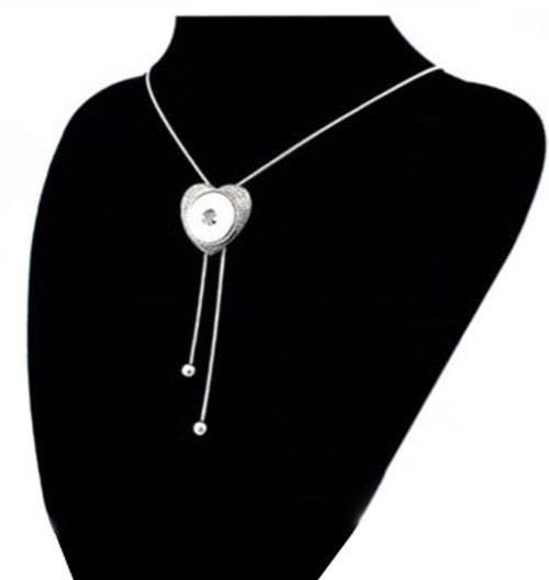 Verstellbare Halskette für Druckknopf / Click Button