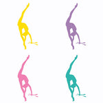 Bügel Motiv Gymnastin Kopfstand Keule