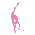 Bügel Motiv Gymnastin Kopfstand Keule