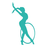 Bügel Motiv Gymnastin mit Reifen unten